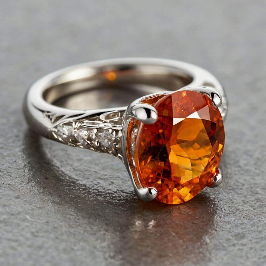 Spessartite Garnet : guide complet d’un grenat orange flamboyant