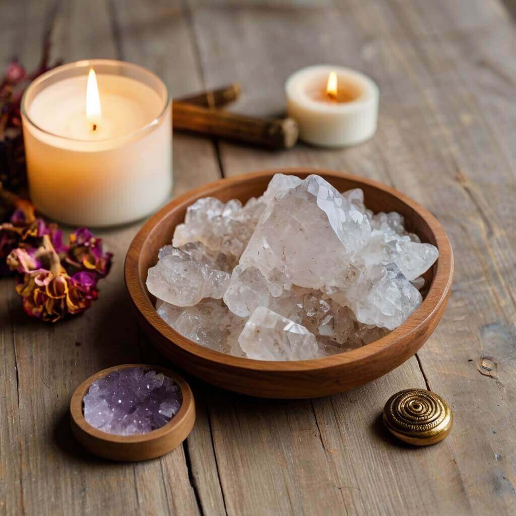 Cristal de roche (quartz clair) : origine, bienfaits, utilisations & guide complet