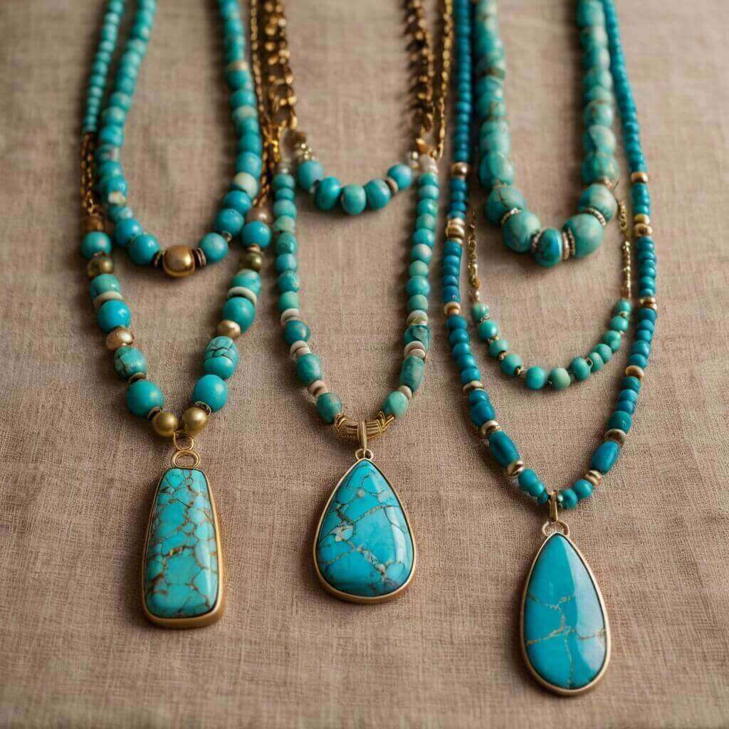 Collier en turquoise : guide complet, styles et soins