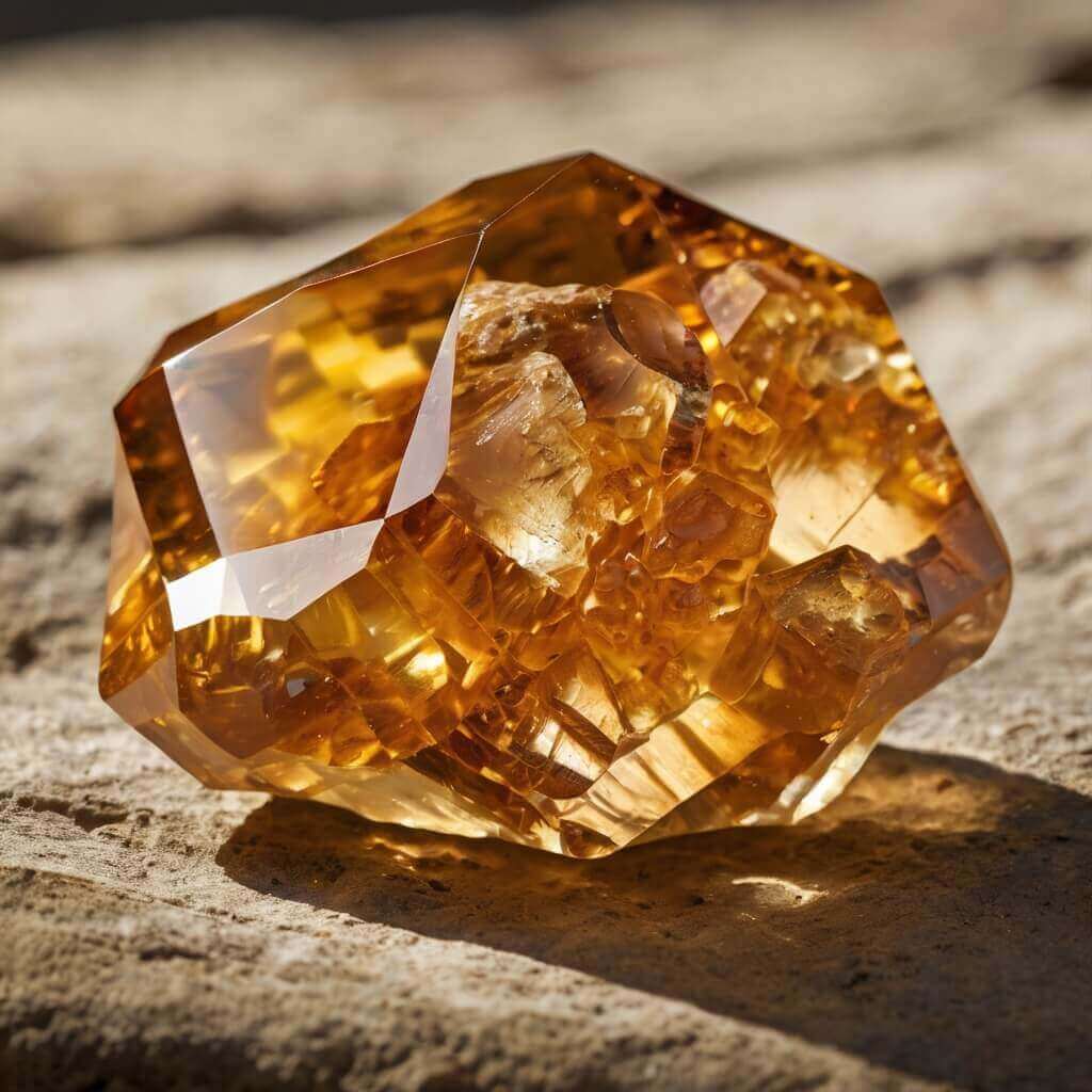 6 cristaux jaunes : citrine, jaspe, topaze, calcite, fluorite, œil de tigre – Guide complet