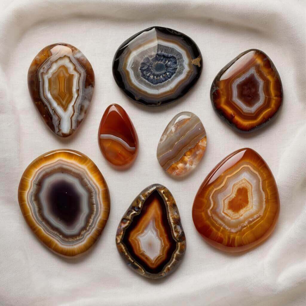 7 types d’agates rubanées à connaître pour les collectionneurs