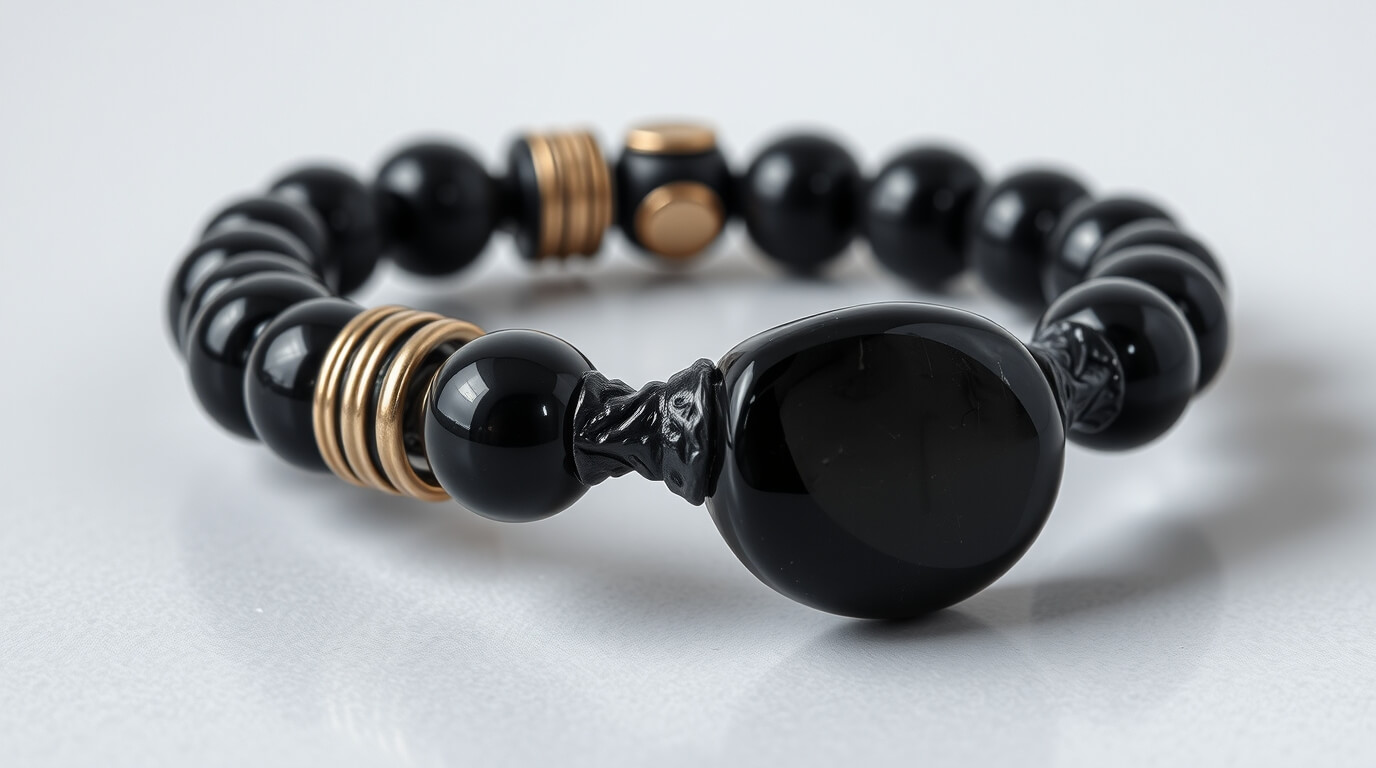 Puis‑je dormir avec mon bracelet en obsidienne noire ?