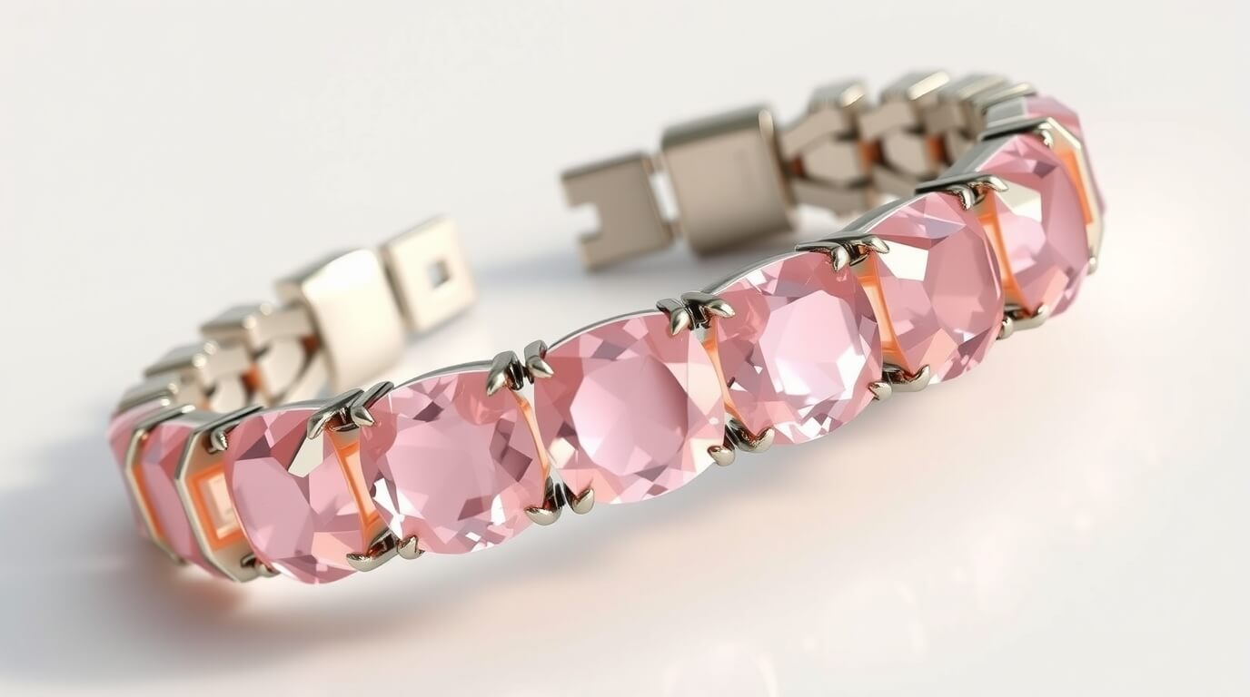 Bracelet en Quartz Rose pour Homme : force douce et équilibre du cœur