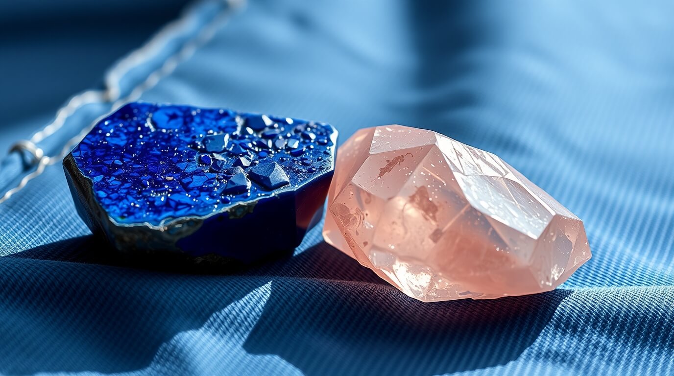 Lapis Lazuli et Quartz Rose : Bienfaits lorsqu'ils sont portés ensemble