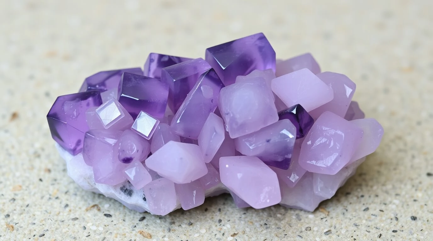 Améthyste et quartz rose ensemble : signification et bienfaits de cette combinaison de cristaux