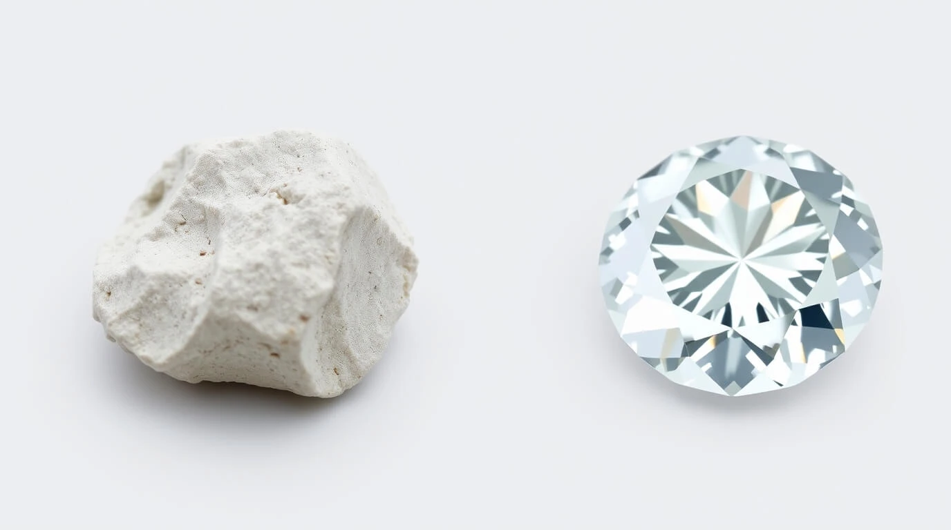 Diamant brut vs diamant taillé : quelles différences ?