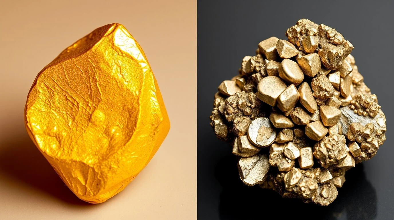 Signification de l’or et de la pyrite ensemble : symbolisme et bienfaits
