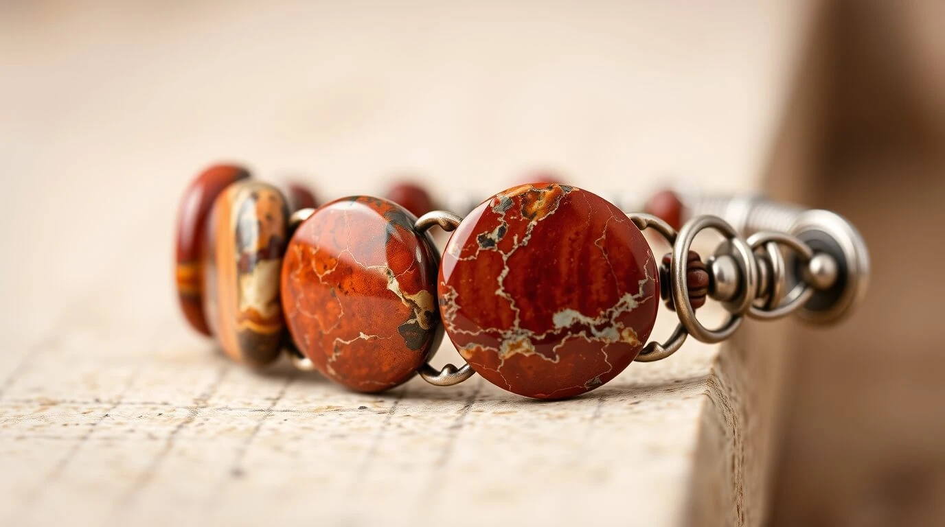 Bracelet en jaspe rouge : bienfaits et signification