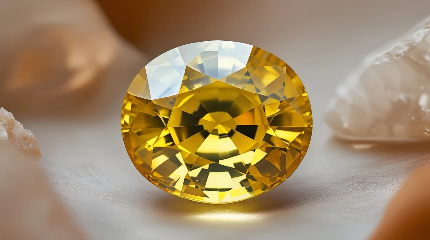 Bienfaits de la pierre Pukhraj (Saphir jaune) : sagesse, énergie et harmonie