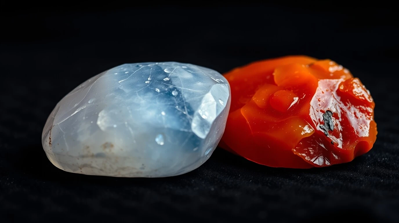 Pierre de lune et cornaline ensemble : signification et bienfaits